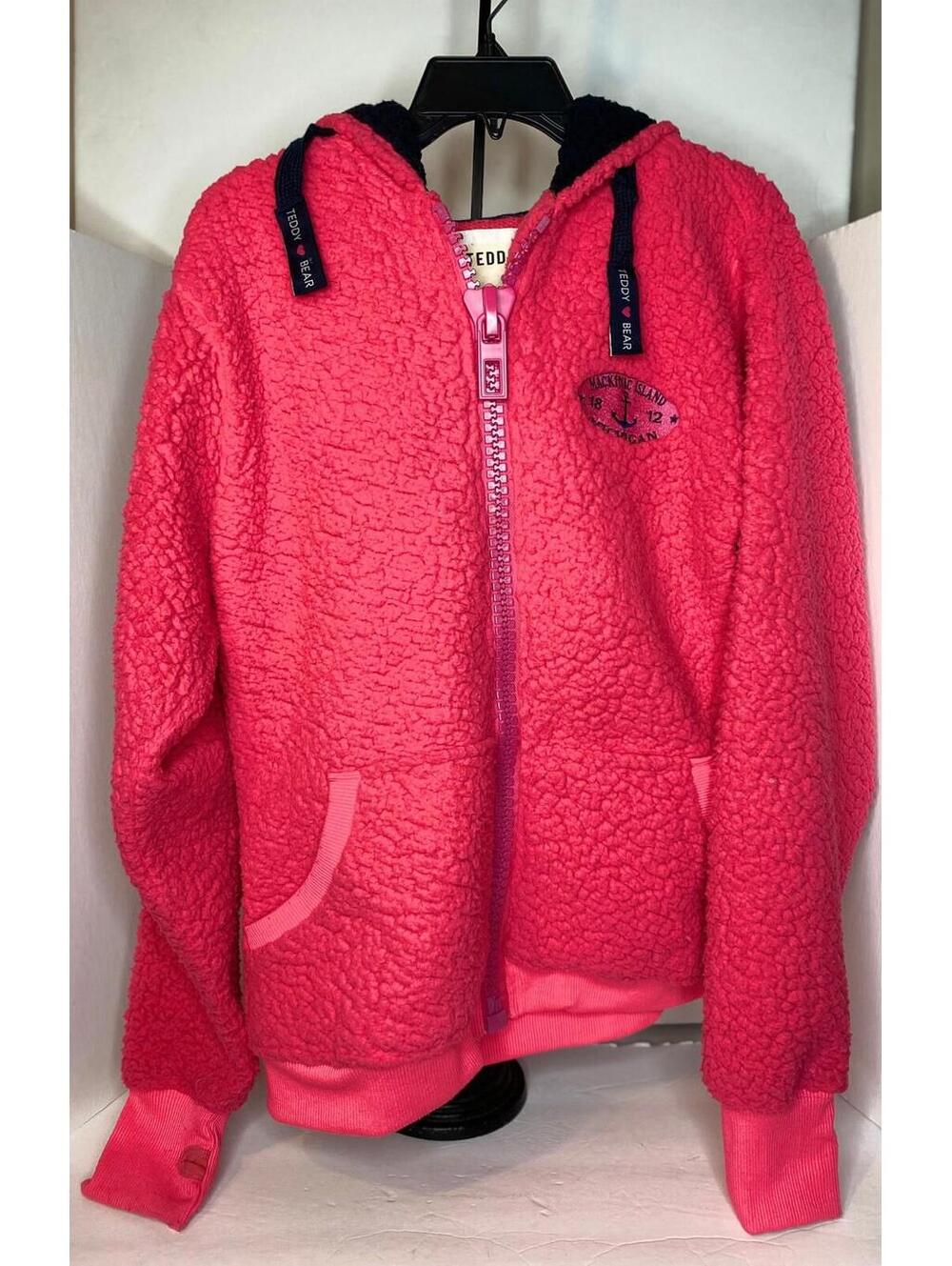 Teddy Bear Y2K Pink Big Zipper Women’s XL Pink - Picture 2 of 14